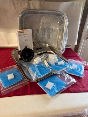 Stainless Steel Dog Fountain Filters & Tray Set